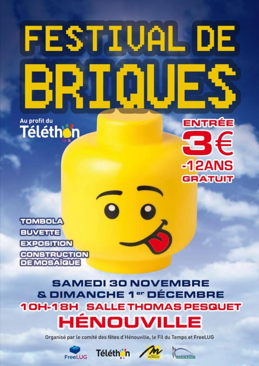 Festival de briques le 30/11 et 1/12