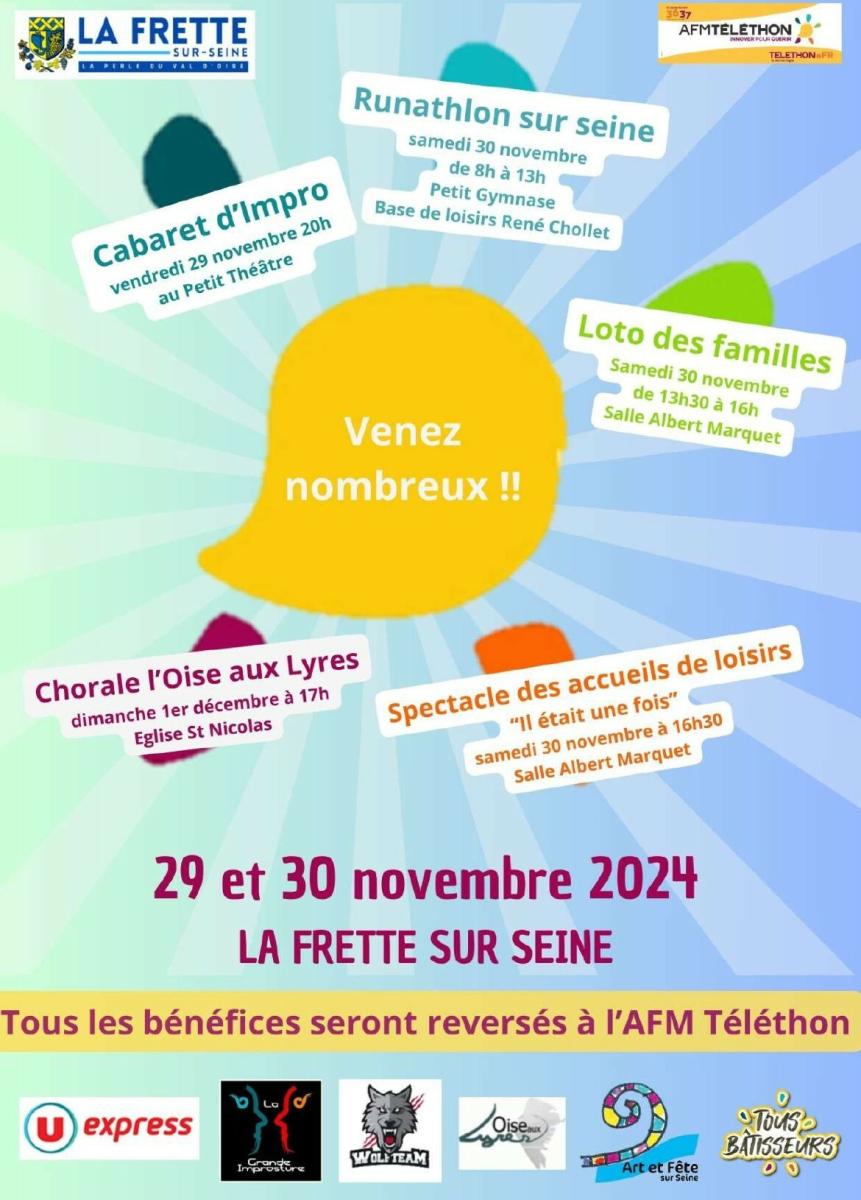 Téléthon 2024 - le programme frettois !