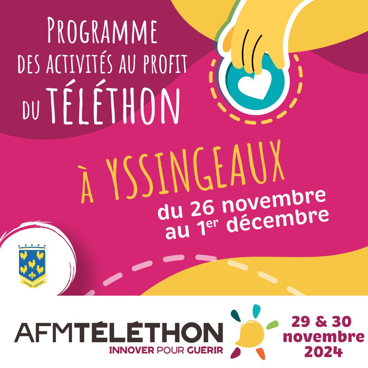 [PROGRAMME DU TÉLÉTHON 2024 À YSSINGEAUX]