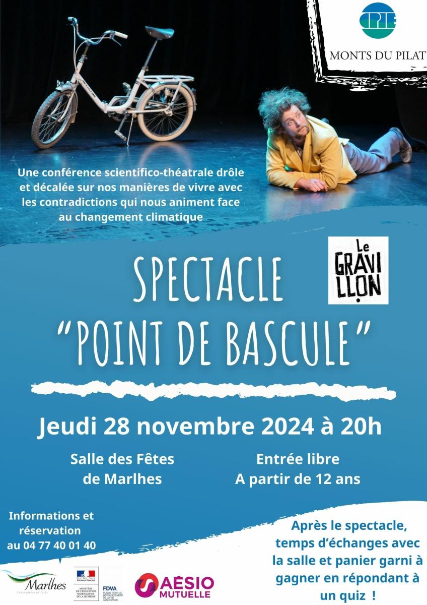 Spectacle POINT DE BASCULE 28/11à Marlhes