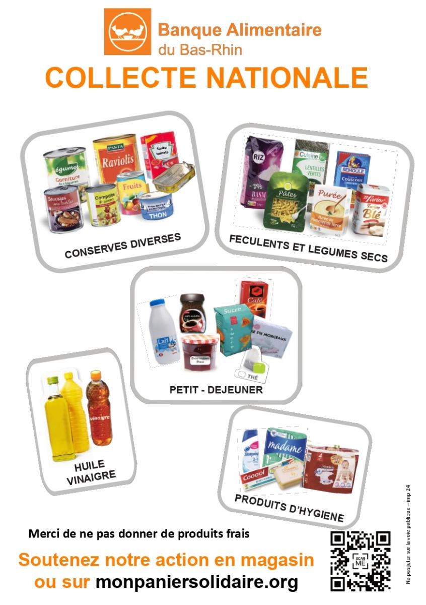 Rappel : collecte banque alimentaire - 22 & 23 novembre