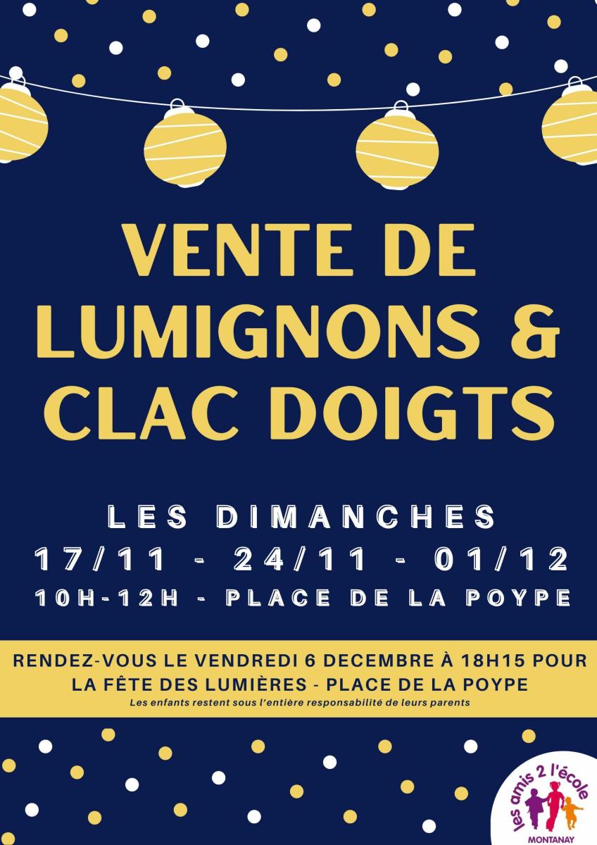 vente de lumignons 🕯 - Amis des Écoles