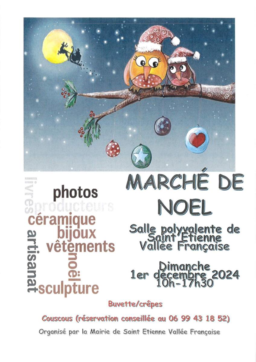 Marché de Noël 1er décembre en salle polyvalente