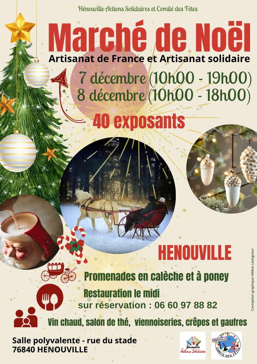 Marché de Noël les 7 et 8 décembre 2024 - Hénouville