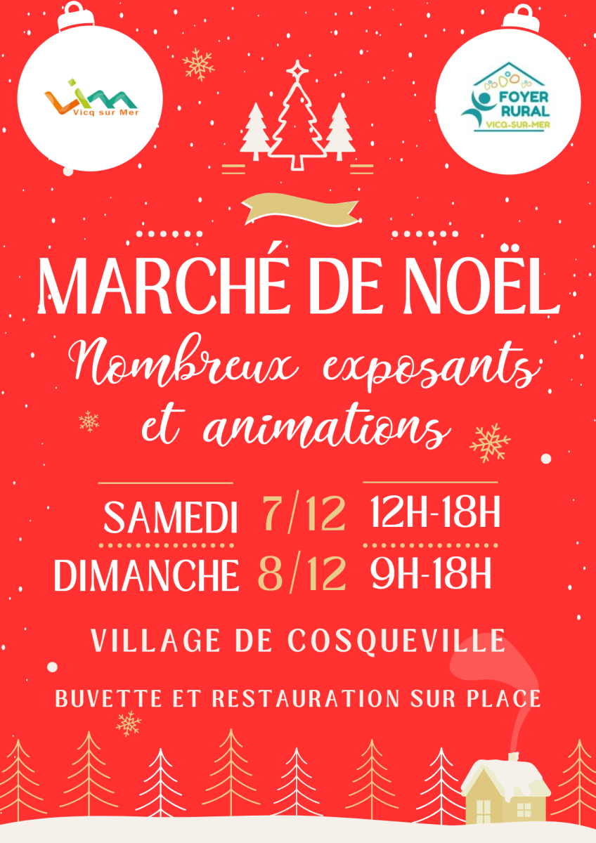 Marché de noël de Vicq sur mer