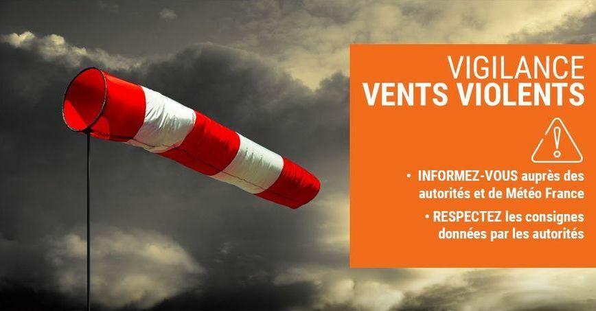 Alerte météo vent violent