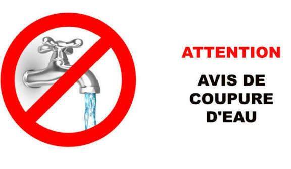 Rappel : Coupure d'eau sur tout le village