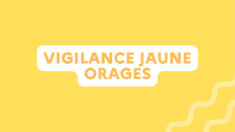 Mercredi 16 oct. : vigilance jaune Orages-Pluies-Inondations