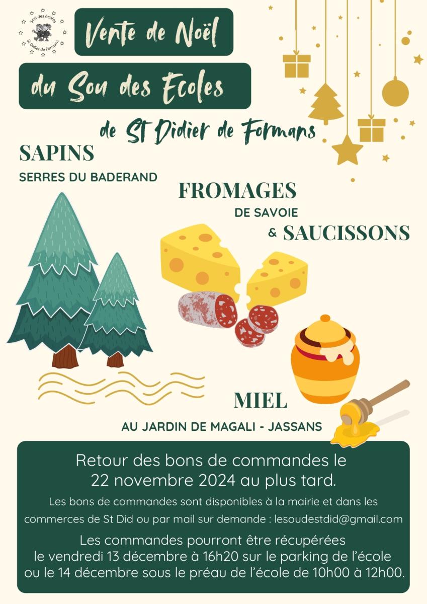 VENTE DE NOËL DU SOU DES ÉCOLES