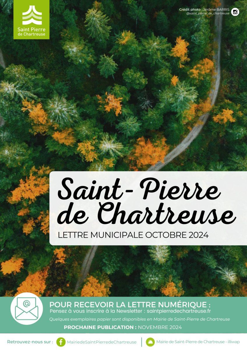 [INFO] LETTRE MUNICIPALE - OCTOBRE 2024 EST DISPONIBLE !