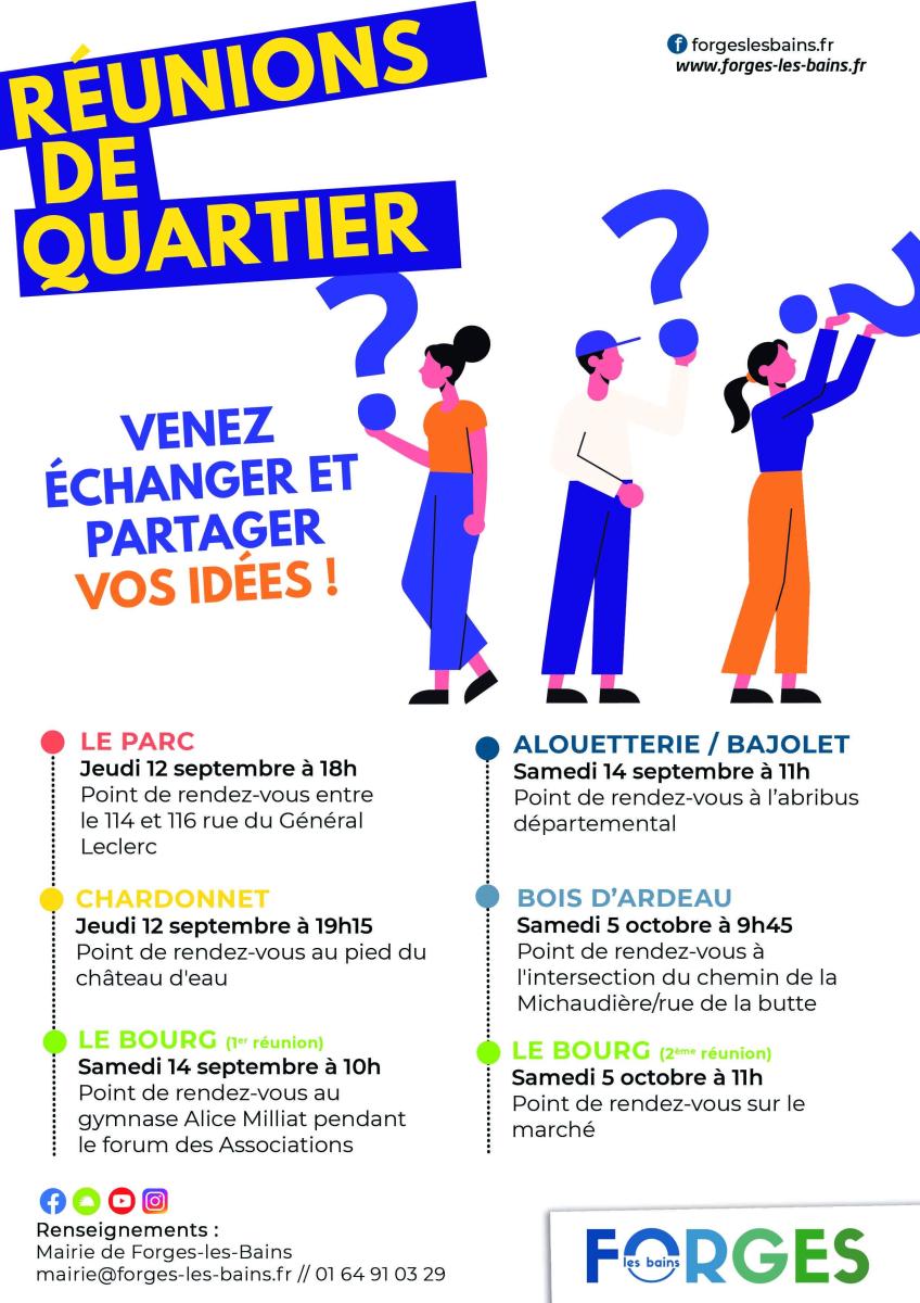 RÉUNION DE QUARTIERS 📢