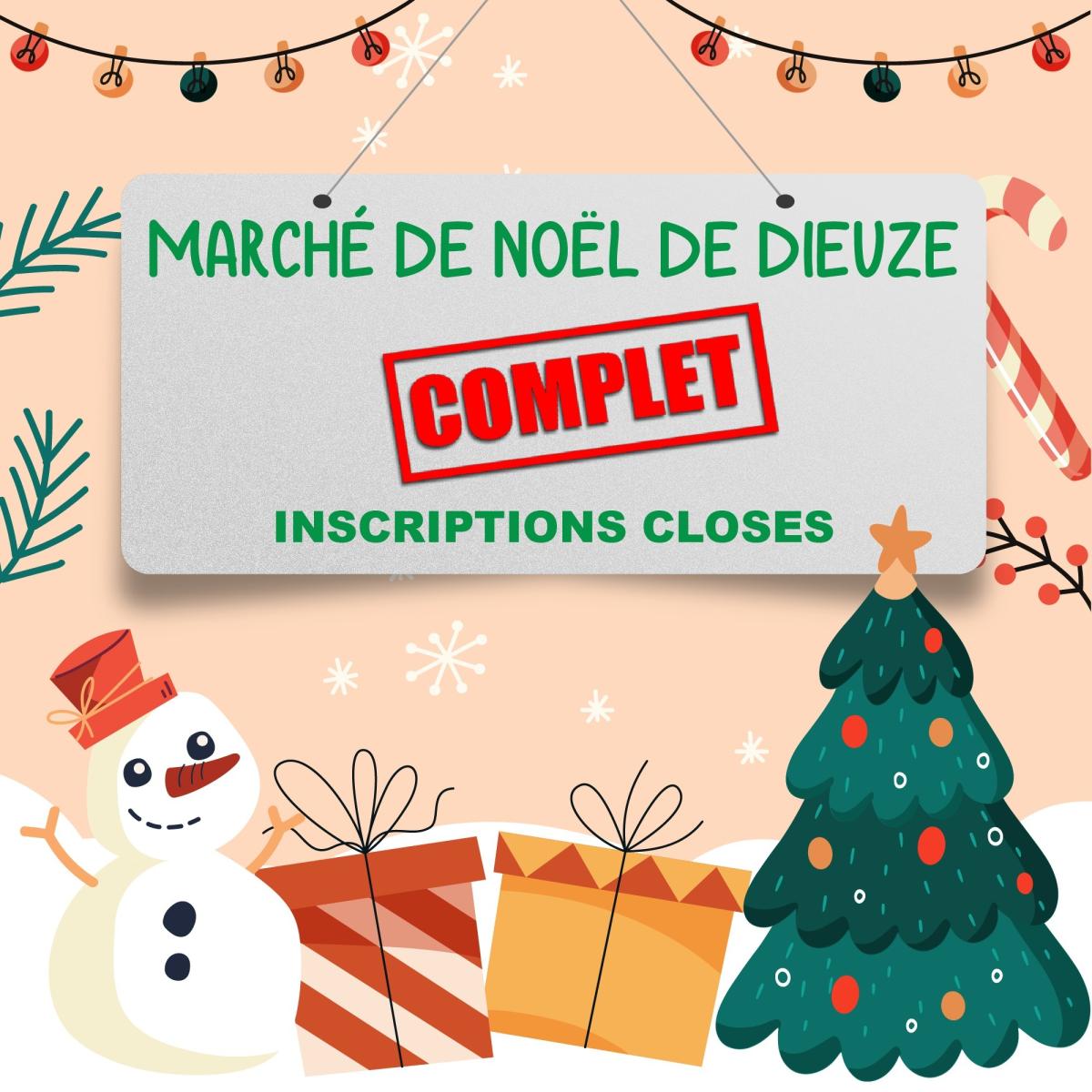 Clôture des inscriptions pour le Marché de Noël de Dieuze