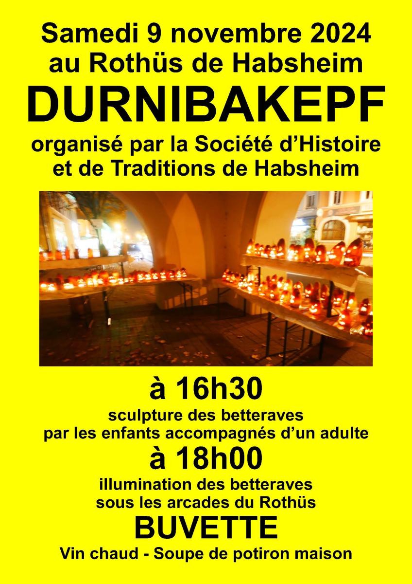 DURNIBAKEPF (fête des betteraves illuminées), au Rothüs