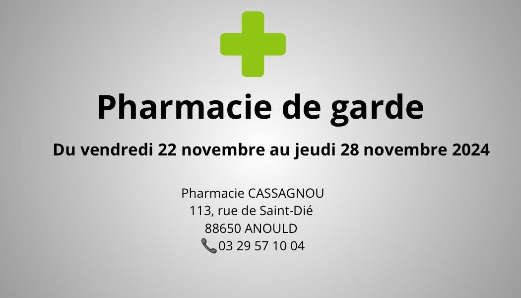 Pharmacie de garde