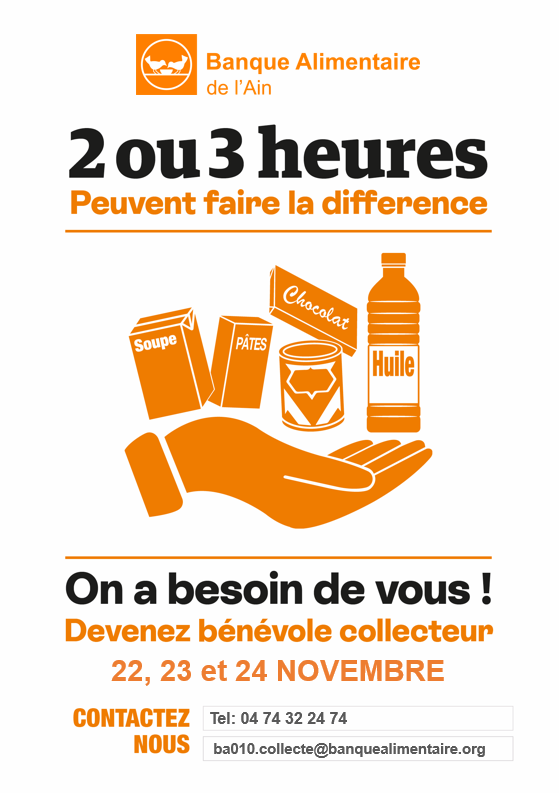 LA BANQUE ALIMENTAIRE RECHERCHE DES BÉNÉVOLES (1/1)