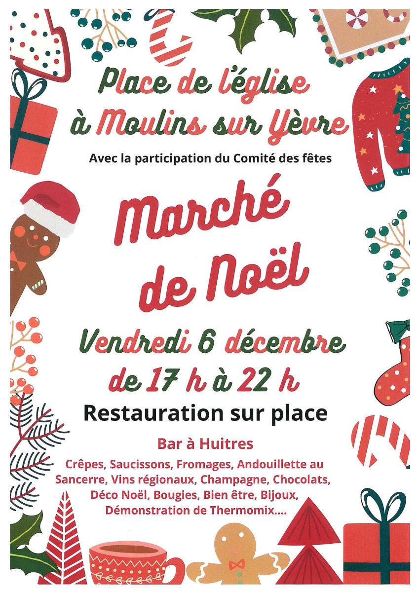 Marché de Noël à Moulins sur Yèvre