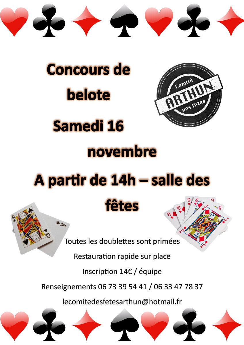 ♠♥ Concours de Belote - Comité des fêtes ♦♣