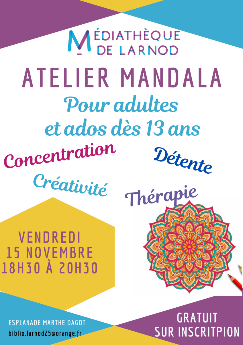 MEDIATHEQUE DE LARNOD - ATELIERS MANDALA