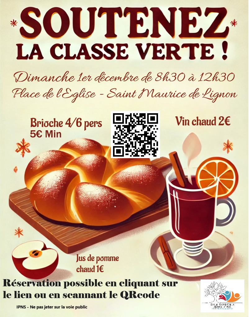 Vente de brioche - Ecole privée