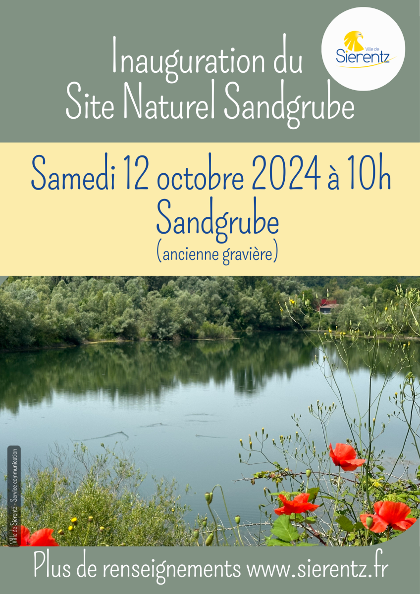 Inauguration du Site Naturel Sandgrube