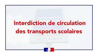 ⚠️ Pas de transports scolaires jusqu'à 15h