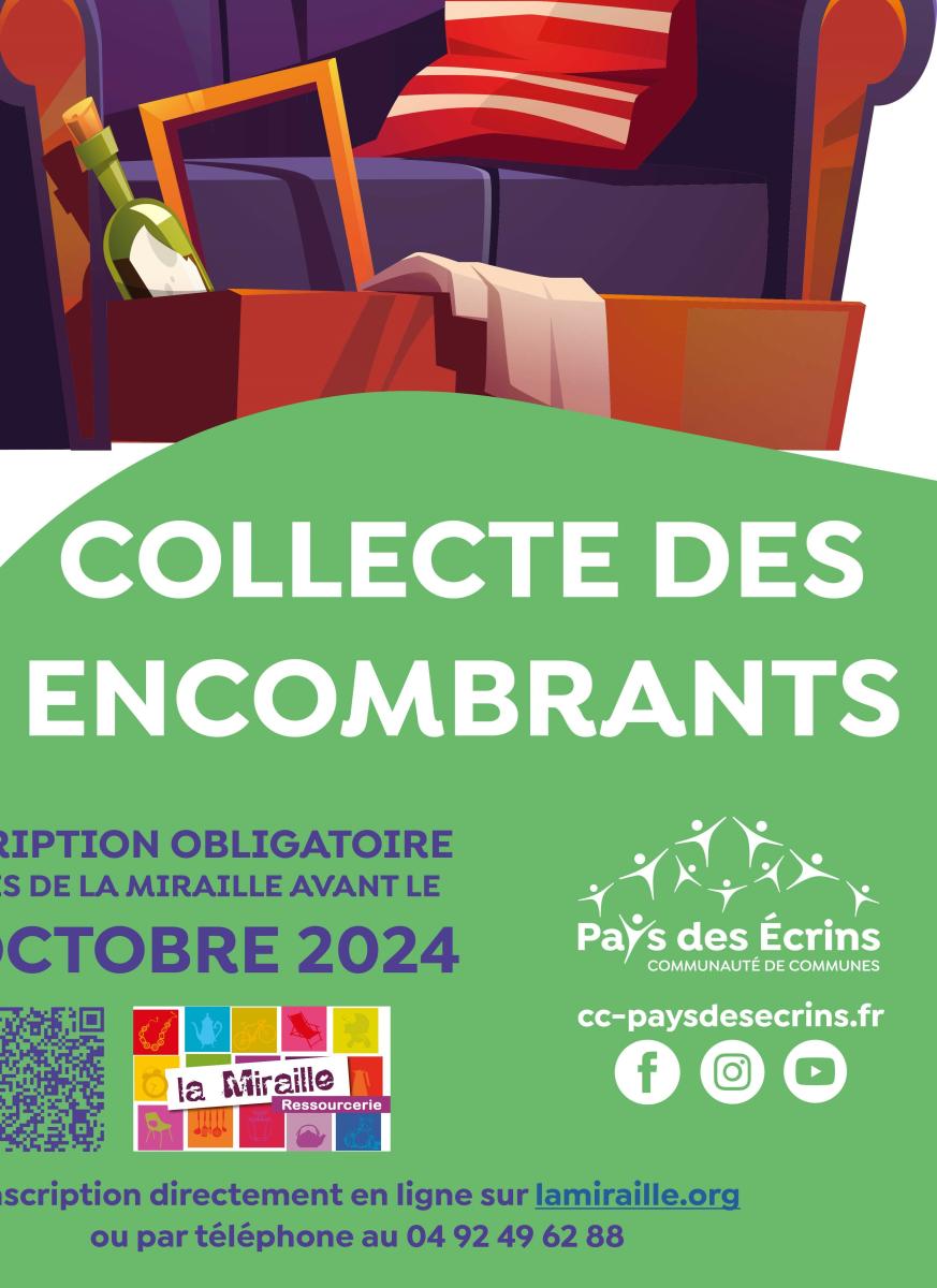 Collecte des encombrants - Octobre 2024