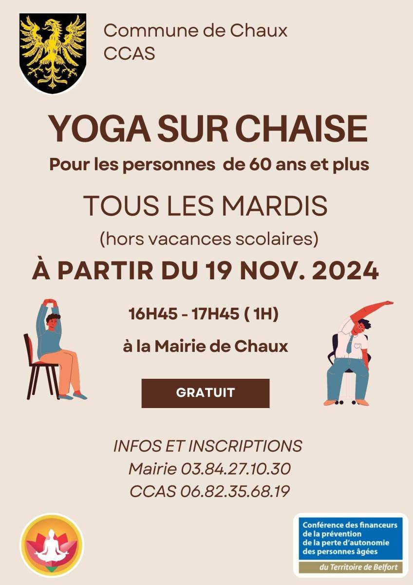 Yoga assis pour les 60 ans et plus