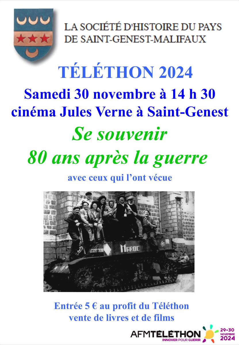 Téléthon 2024 à Saint-Genest-Malifaux