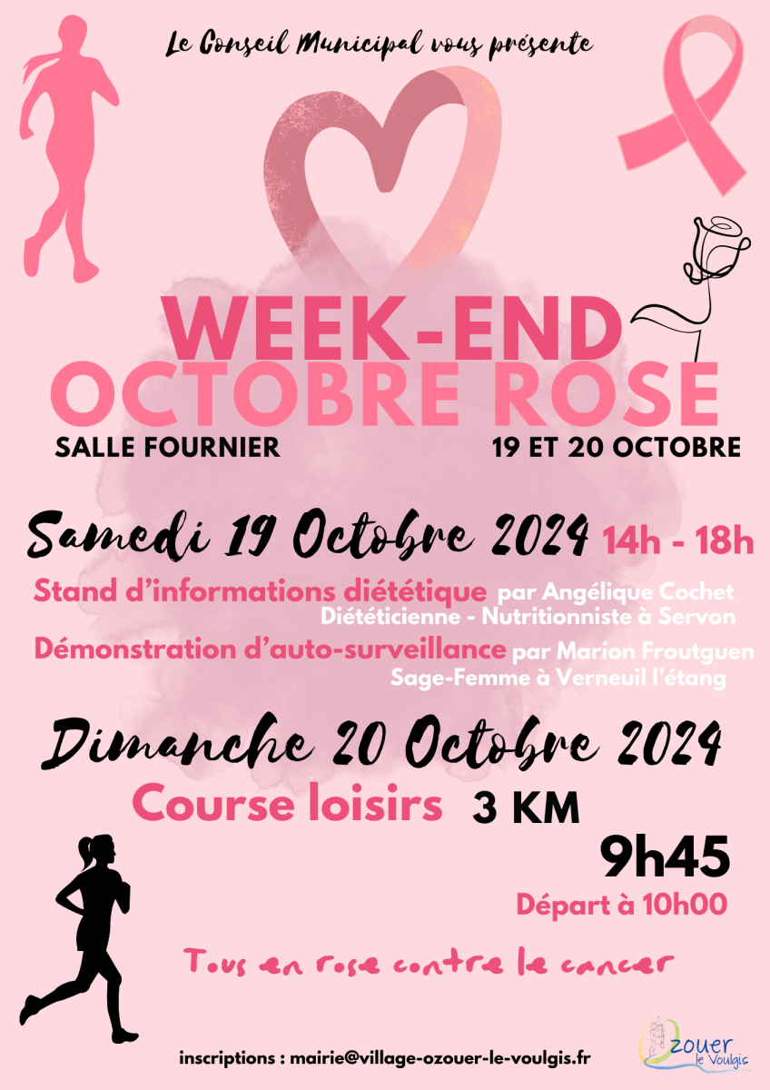 🎀 Week-end OCTOBRE ROSE 🎀