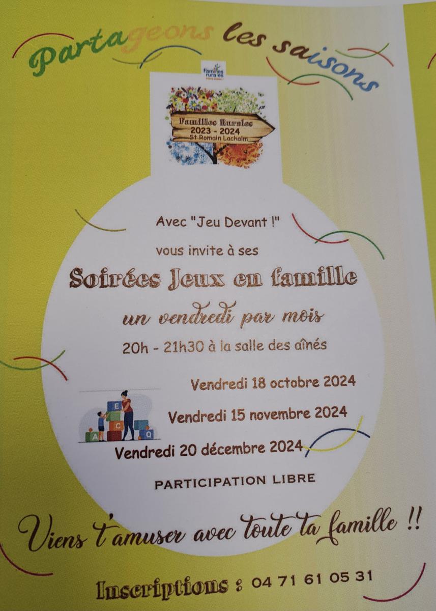 Soirée Jeux en Famille