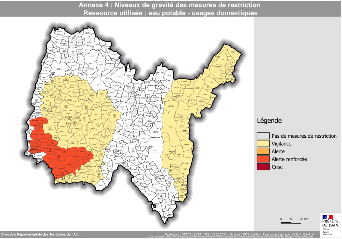 MAINTIEN DE L'ALERTE RENFORCÉE SÉCHERESSE