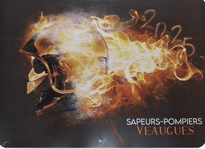 Distribution du calendrier des Pompiers de Veaugues