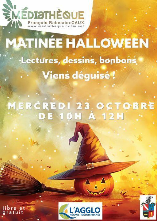 MEDIATHEQUE : matinée Halloween le 23/10 à 10h