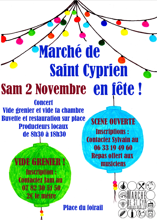 Marché de  St Cyprien - Vide grenier 2e édition