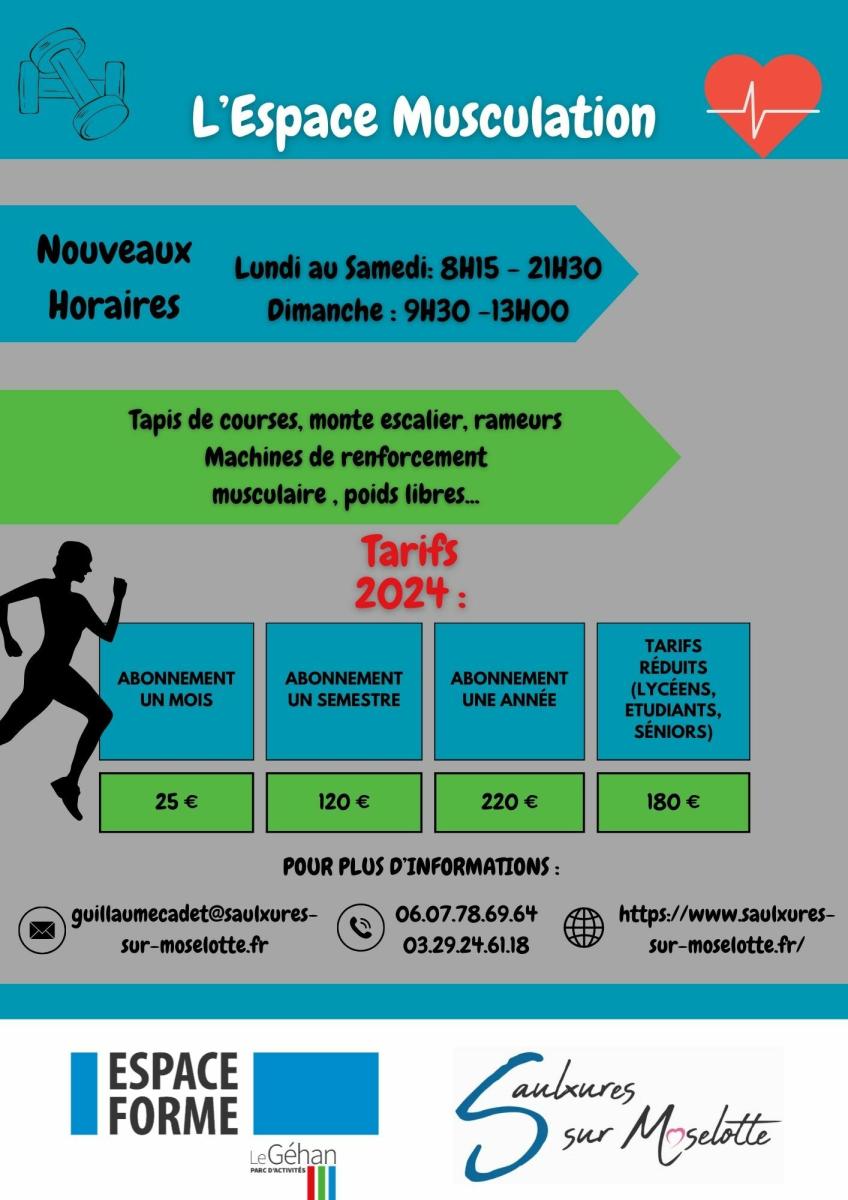 ESPACE MUSCULATION : les nouveautés de la rentrée (1/1)