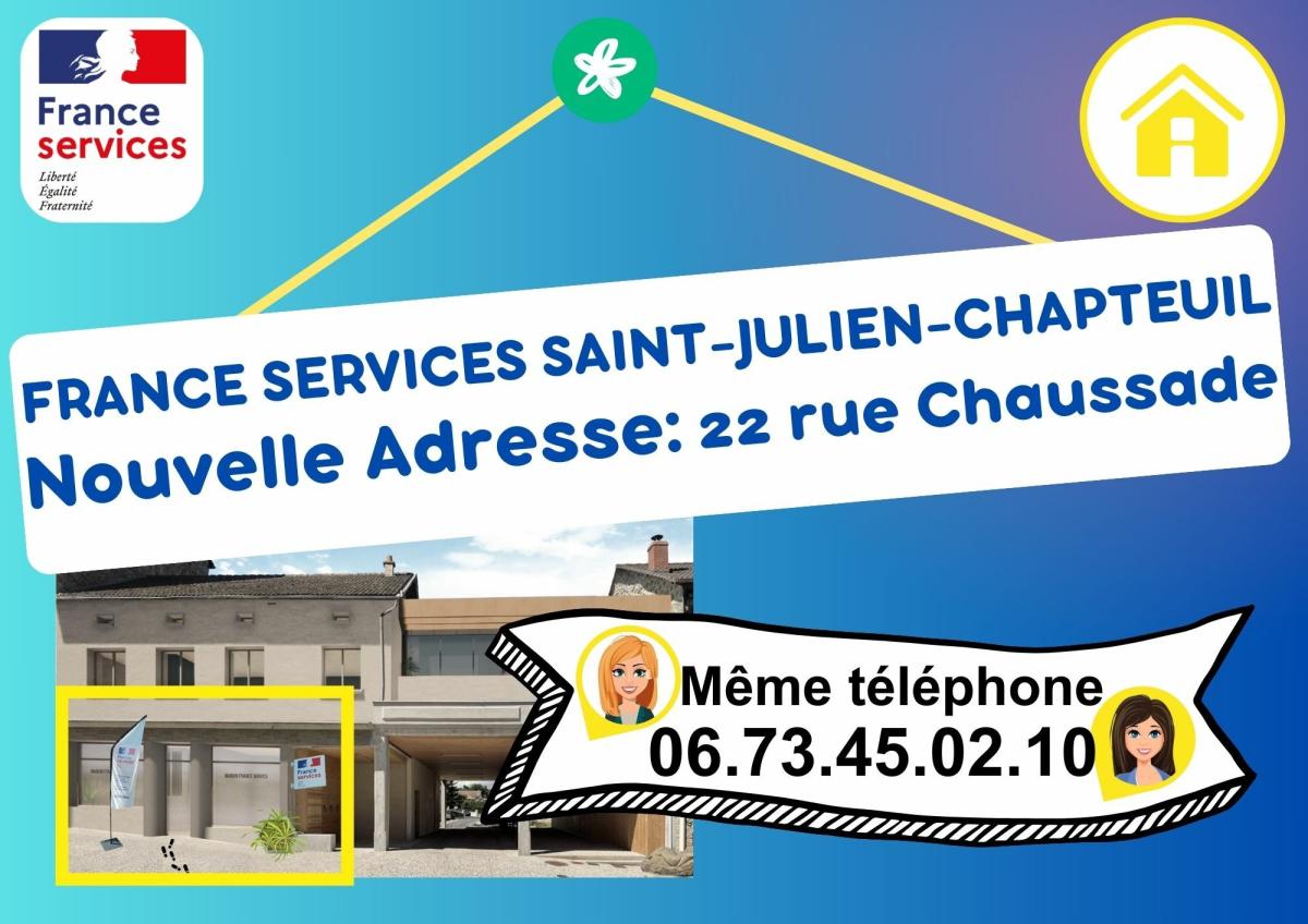 Changement d'adresse des bureaux France Services (1/1)