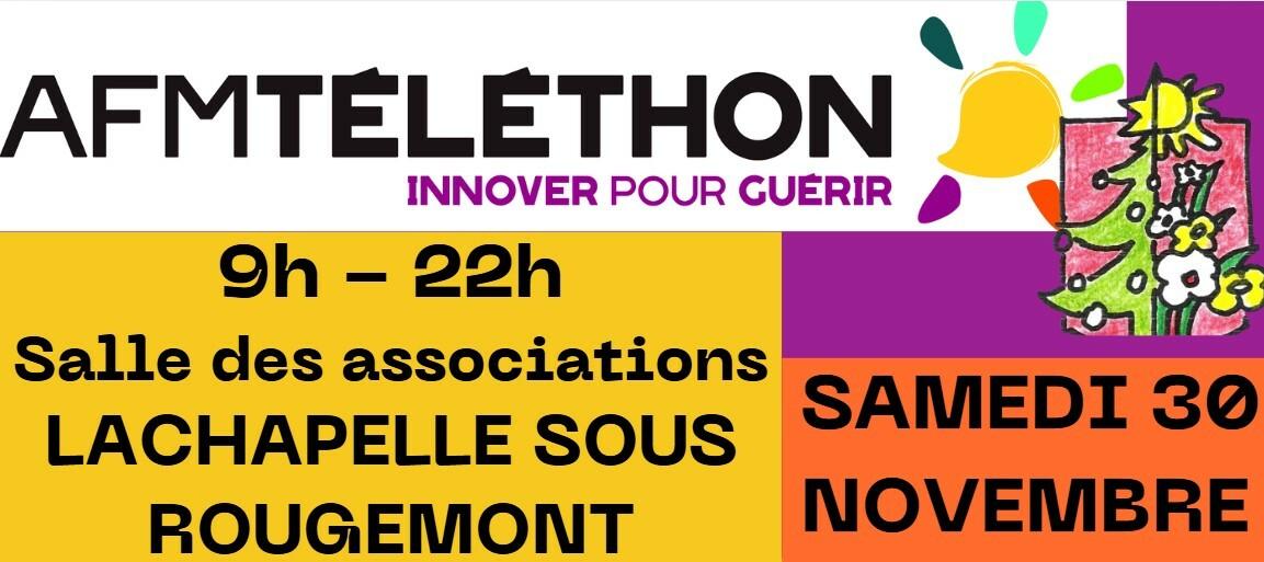 Téléthon à Lachapelle : samedi 30 novembre 😀