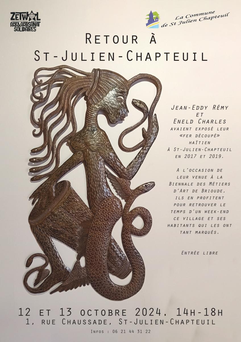 EXPOSITION DE RETOUR A ST JULIEN CHAPTEUIL