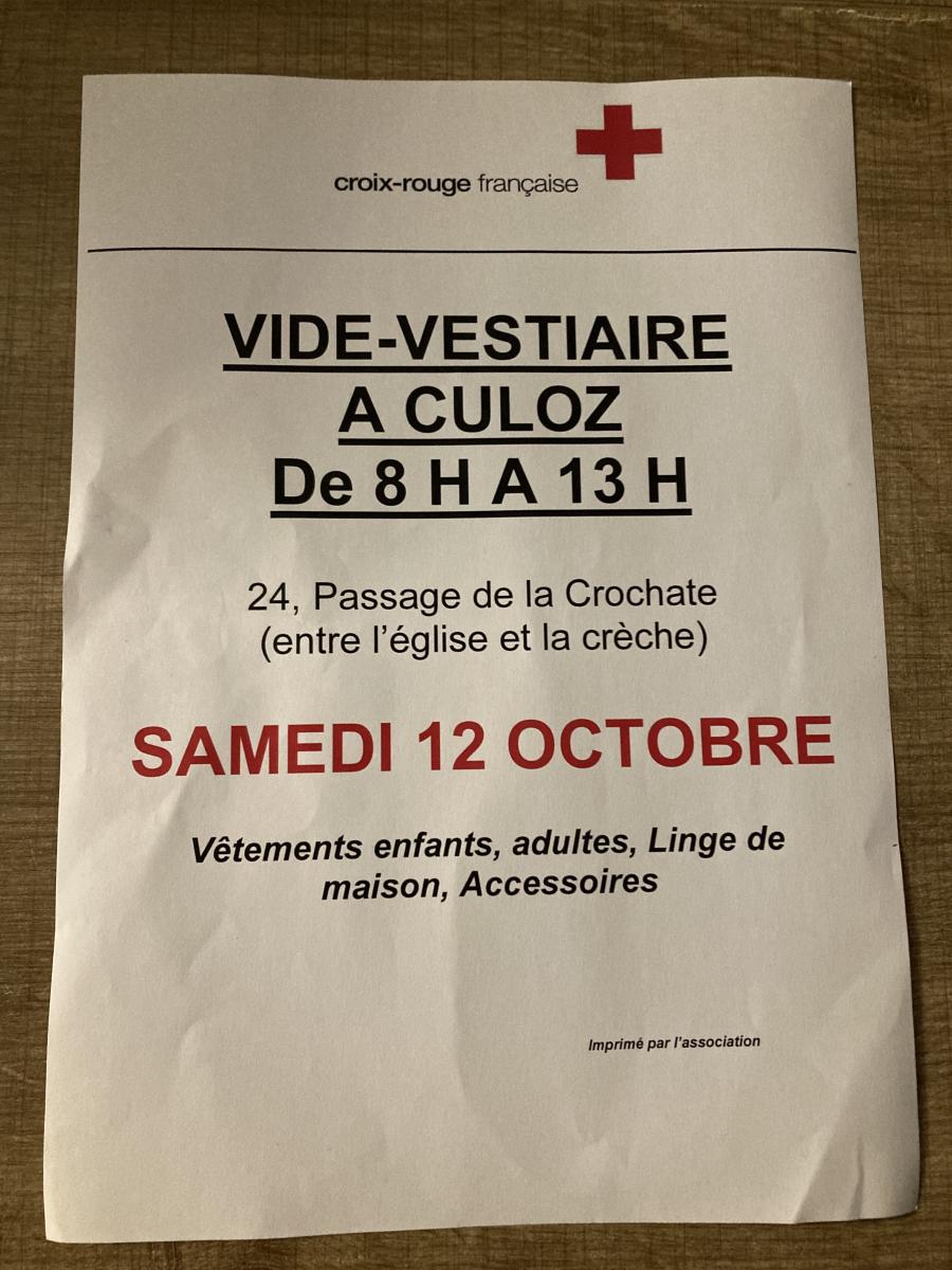 vide vestiaire à Culoz (1/1)