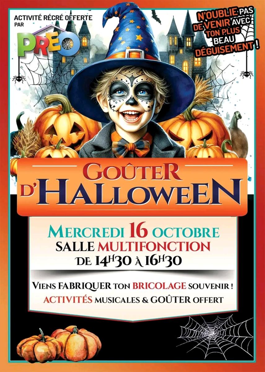 Goûter d'Halloween organisé par l'association PREO