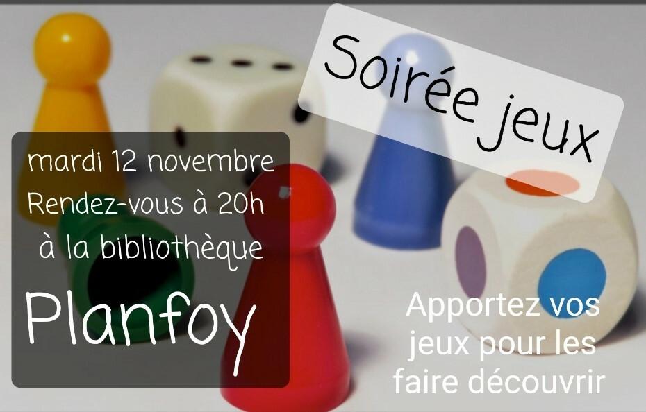 Bibliothèque - Soirée jeux de société