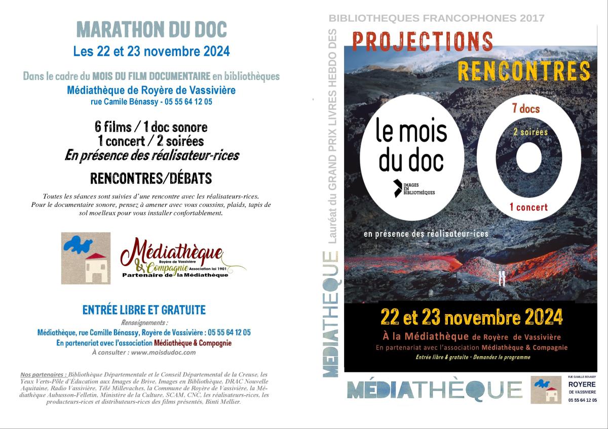 MARATHON DU DOC Projections de films, rencontres