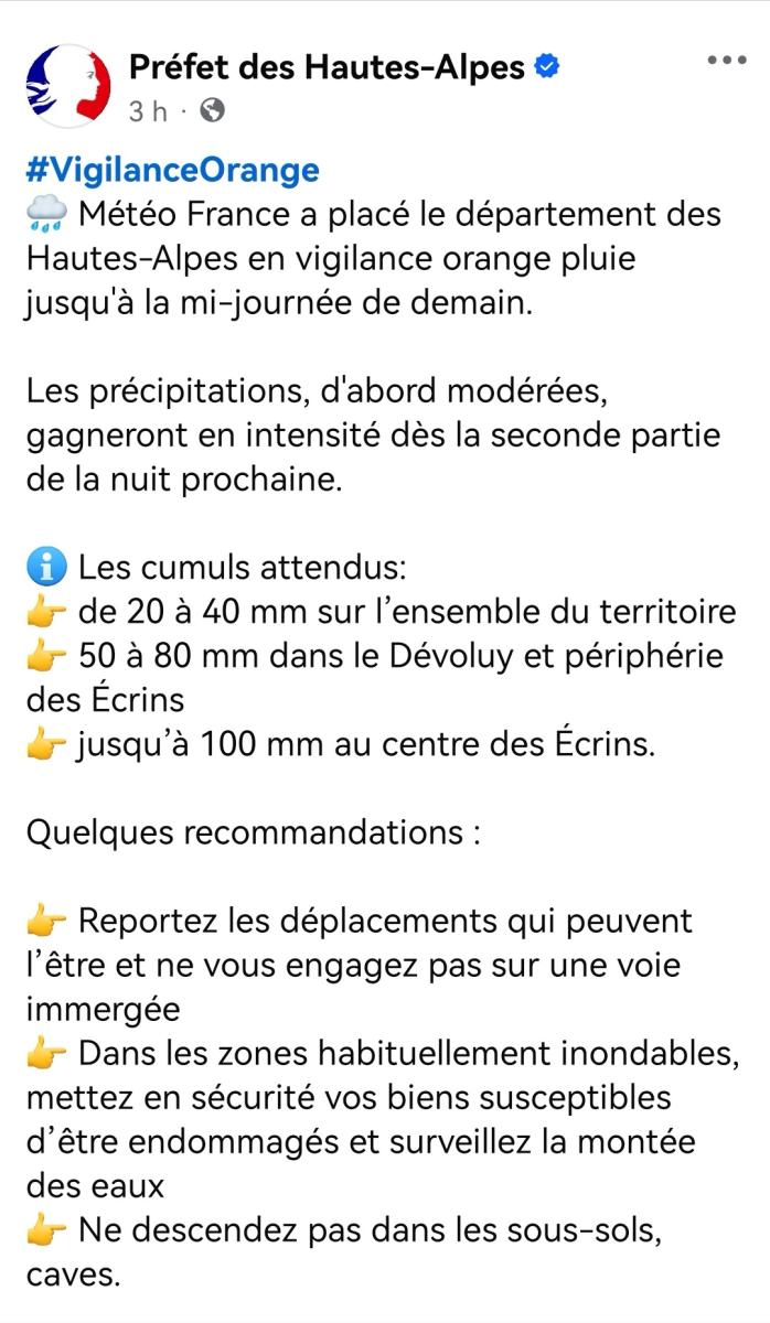 Alerte météo