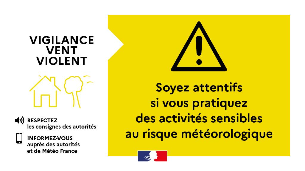 Alerte météo: vigilance jaune vent fort