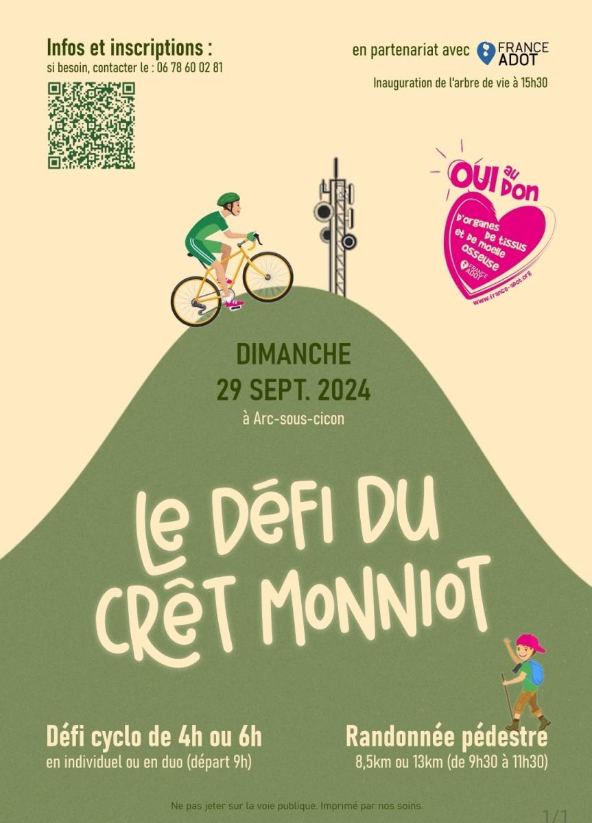 Le défi du crêt monniot