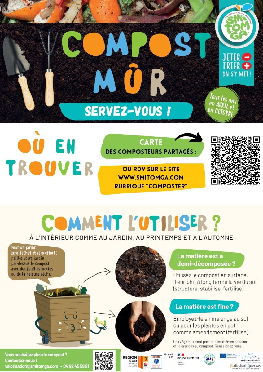 Compost mûr en libre service