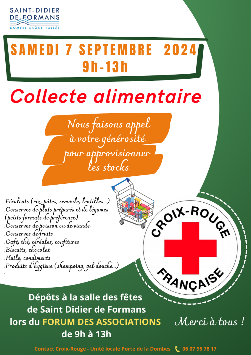 COLLECTE ALIMENTAIRE CROIX ROUGE (1/1)