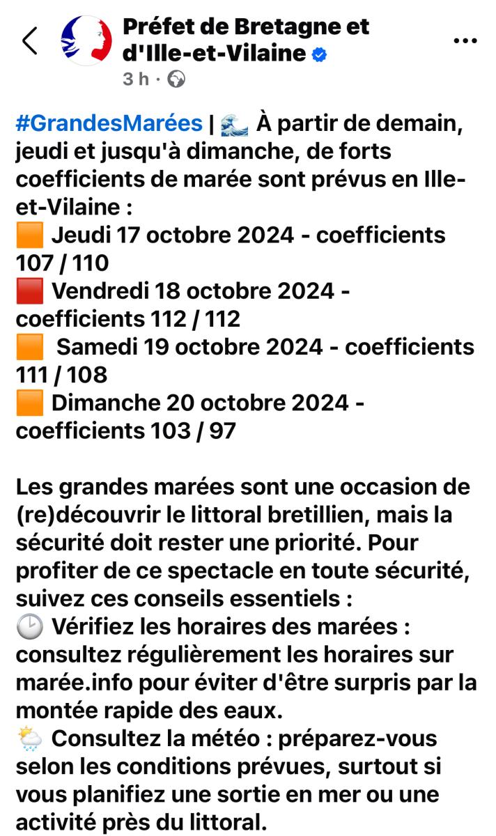 [Information - Grande marée]