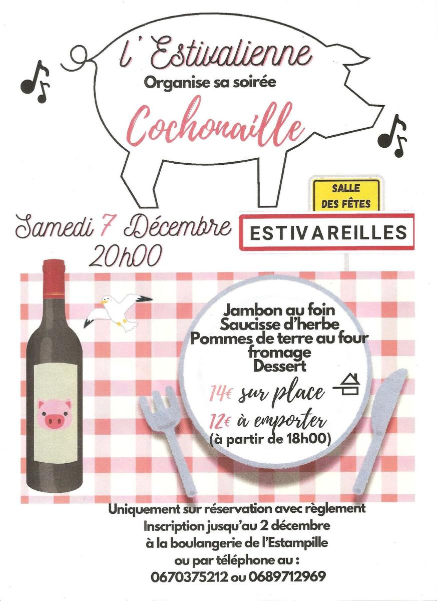 Soirée Cochonaille de l'Estivalienne