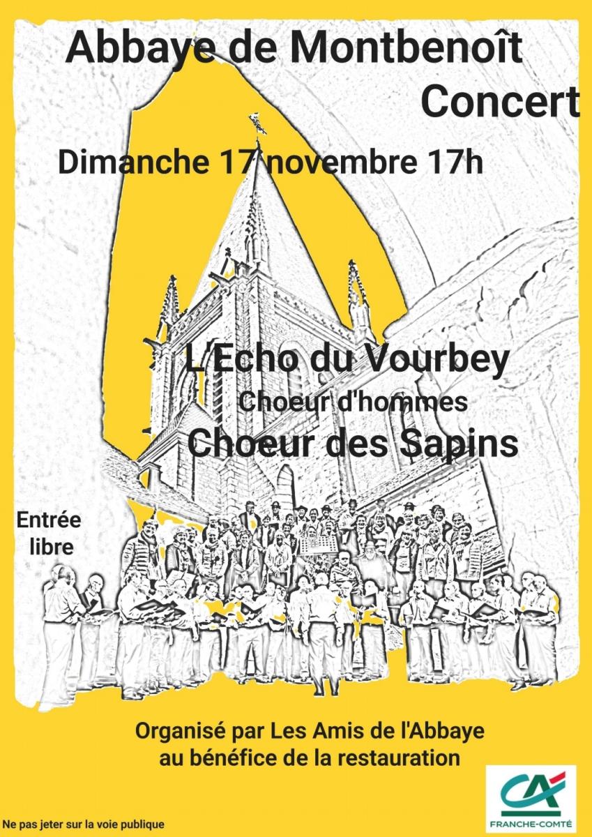 Concert Abbaye de Montbenoît